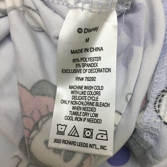 NEW Disney Women's Purple Pajamas Minnie Mouse Long Sleeves Jogger Pants Medium - Picture 11 of 13